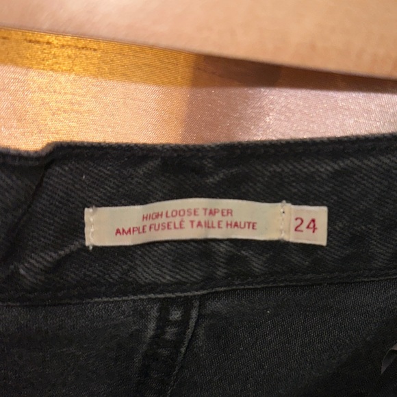 HIGH LOOSE TAPER FIT WOMEN'S JEANS-24-
Black/Dark grey - Picture 5 of 8